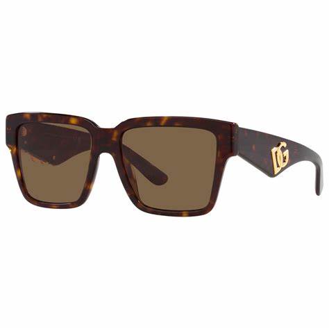 Dolce & Gabbana DG4436 502/73 Women's Sunglasses - Havana Frame, Brown Lenses