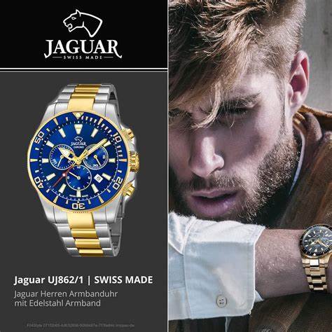 JAGUARJaguar Men's Swiss Quartz Chronograph Watch - Model J862/1, Two - Tone Stainless Steel Case, Blue Dial, Sapphire CrystalWATCHESEcecile