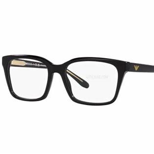 Emporio Armani EA3219 5017 52 Women's Eyeglasses - Black Frame, Clear Lenses