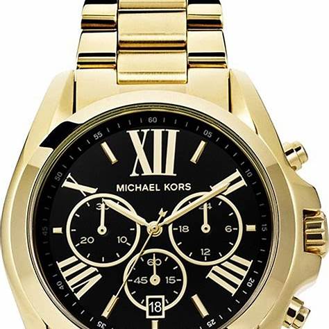 Michael Kors MK5739 Montre chronographe Bradshaw en acier inoxydable doré