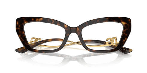 DOLCE & GABBANADolce & Gabbana DG3391B 502 56 Women’s Cat - Eye Eyeglasses - Havana/Gold FrameEYEWEAREcecile