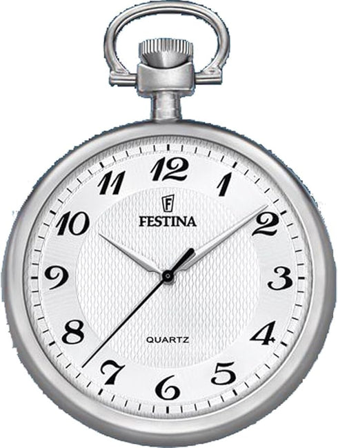 FESTINAFestina F2020/1 Classic Pocket Watch – Silver Stainless Steel, 48mm, QuartzWATCHESEcecile