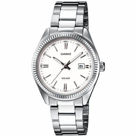 CASIO & VINTAGECasio LTP - 1302PD - 7A1VEG Women's Watch - White Dial, Stainless Steel BraceletWATCHESEcecile