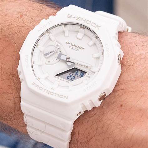 CASIO G - SHOCKCasio G - Shock GA - 2100 - 7A7ER Men's Watch - White Resin, Analog - DigitalWATCHESEcecile