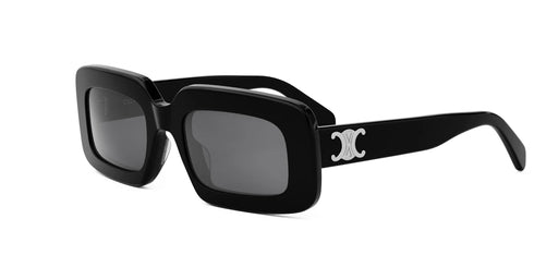 CELINECeline CL40313U Triomphe Rectangle Sunglasses – 53 mm Black Acetate FrameEYEWEAREcecile