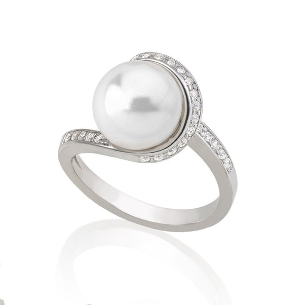 MAJORICAMajorica 16044.01.2.915.010.1 Ring – 925 Silver, White Pearl, Rhodium FinishBIJOUXEcecile