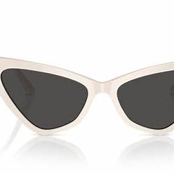 Jimmy Choo JC 5008 Occhiali da sole da donna - 55 mm, montatura nera con lenti grigie