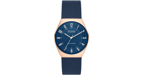 SKAGEN DENMARKSkagen Grenen SKW6834 Solar - Powered Watch – 37mm Ocean Blue Dial, Rose Gold CaseWATCHESEcecile