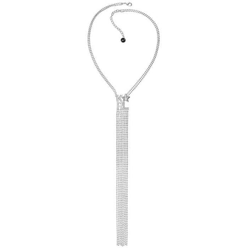 Karl Lagerfeld 5483571 Collana lunga in tonalità argento - 70 cm, Collezione Klassic
