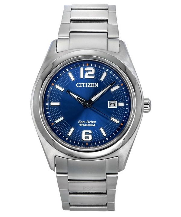 Orologio da uomo Citizen AW1641-81L Eco-Drive in titanio con quadrante blu
