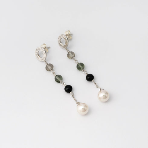 Majorica 16692.01.2.000.010.1 Earrings – 925 Silver, White Pearls, Rhodium Finish