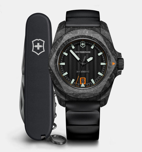 Victorinox I.N.O.X Automatic V242023.1 - Carbono 41 mm, 200 m, Correa de caucho
