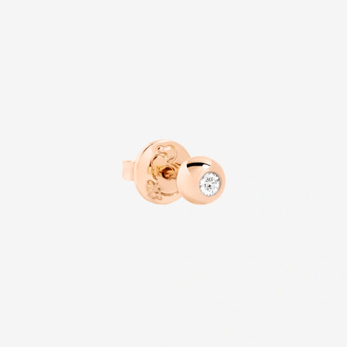 DODODoDo Bollicine Stud Earrings DHC4002BOLLIDB09R - 9K Rose Gold with White DiamondsJEWELRYEcecile