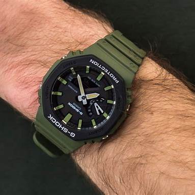 CASIO G - SHOCKCasio G - Shock GA - 2110SU - 3AER Men's Analog - Digital Watch - Black Dial, Khaki Resin StrapWATCHESEcecile