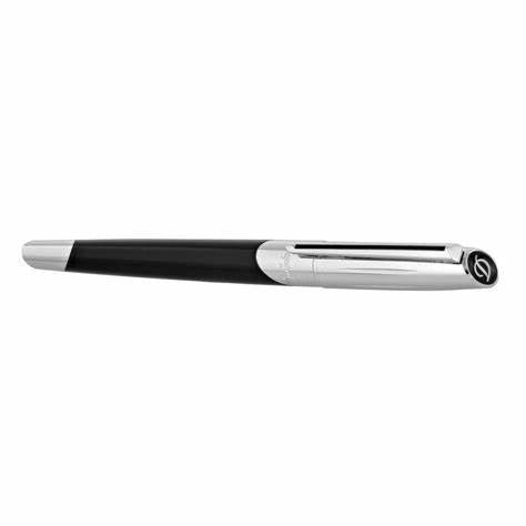 DUPONTS.T. Dupont Défi Millenium Rollerball Pen Model 402706 - Silver and BlackPENEcecile