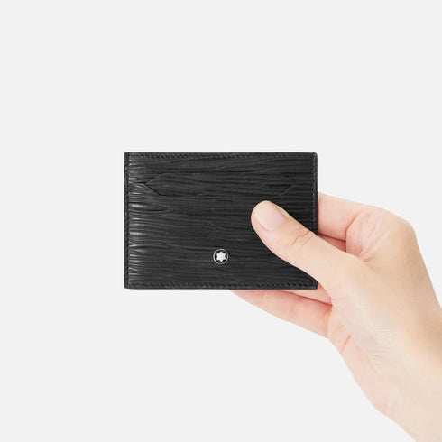 Montblanc Meisterstück 4810 Schwarzes Leder 5cc Kartenetui 130930