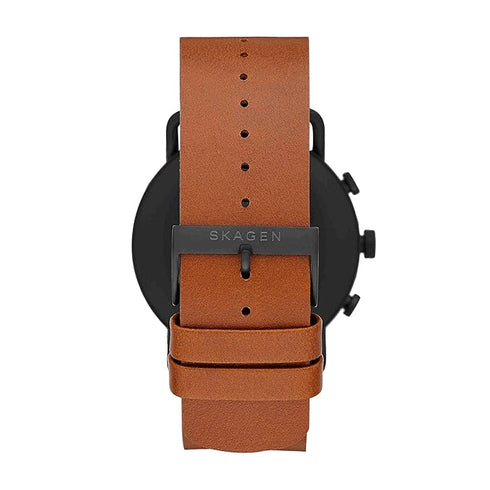 SKAGEN DENMARKSkagen Denmark Falster 3 SKT5201 Smartwatch – 42mm, Brown Leather Strap, Wear OSWATCHESEcecile