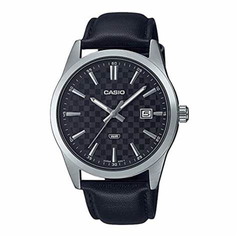 CASIO & VINTAGECasio MTP - VD03L - 1AUDF Men's Watch - Black Dial, Black Leather StrapWATCHESEcecile