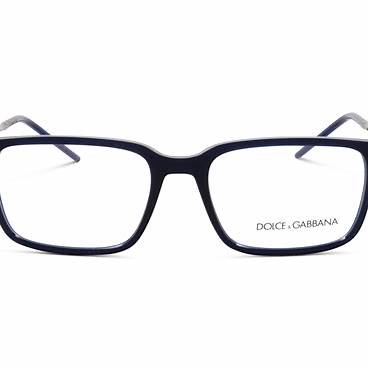 Dolce & Gabbana DG5099 3094 A 55 Men's Rectangular Eyeglasses - Transparent Blue Frame