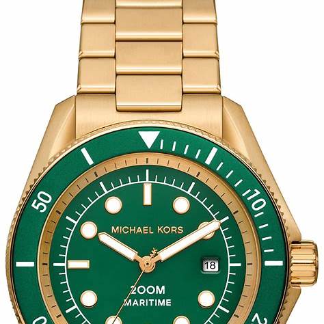 Montre en acier inoxydable pour hommes Michael Kors MK9162 Maritime Gold-Tone