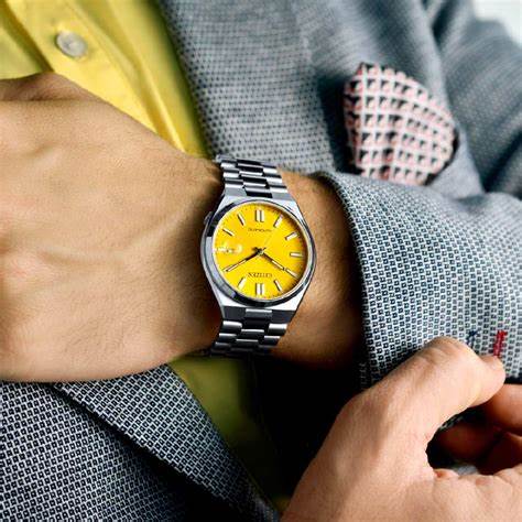 CITIZENCitizen NJ0150 - 81Z Men's Automatic Watch - Yellow Dial, Stainless SteelWATCHESEcecile