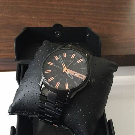 Diesel Armbar DZ1767 Men's Watch - Black Dial, Black Stainless Steel Bracelet
