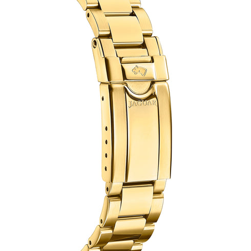 JAGUARJaguar J895/3 Women's Executive Diver Watch - Gold - Tone Stainless Steel, Blue DialWATCHESEcecile