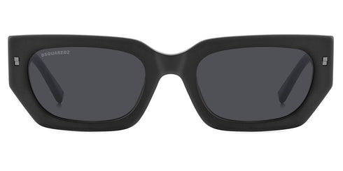 Dsquared2 ICON 0017/S 003/IR Occhiali da sole - Montatura nera opaca, lenti grigie, 53mm