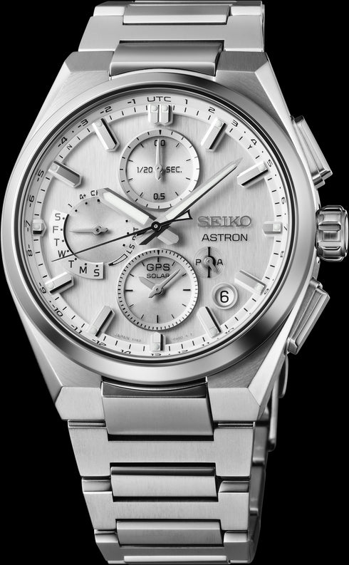 SEIKOSeiko Astron GPS Solar Dual - Time Chronograph SSH159J1 Men's Watch – Titanium Case and BraceletWATCHESEcecile