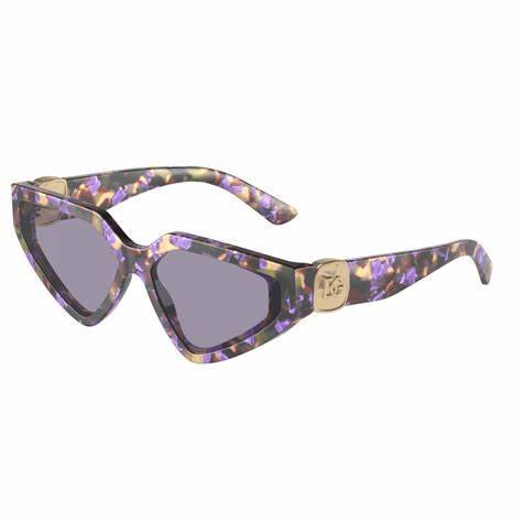 DOLCE & GABBANADolce & Gabbana DG 4469 3439/1 59 Women's Sunglasses – Havana Blue Pearl Frame, Grey LensesEYEWEAREcecile