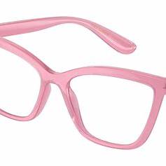 Dolce & Gabbana DG5076 1912 M 53 Lunettes œil de chat pour femme - monture rose laiteux