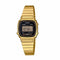 CASIO & VINTAGECasio LA - 670WEGA - 1EF Vintage Mini Digital Watch - Black Dial, Gold Stainless Steel BraceletWATCHESEcecile