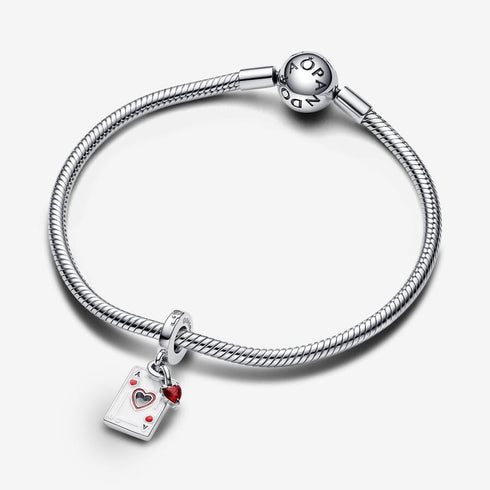 PANDORAPandora 793420C01 Disney Villains Queen of Hearts Double Dangle Charm - Sterling Silver with Red Enamel and Man - Made CrystalBIJOUXEcecile