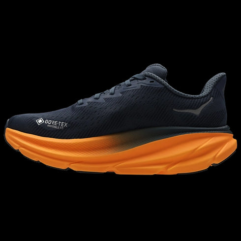 Hoka Clifton 9 Noir Orange Femme