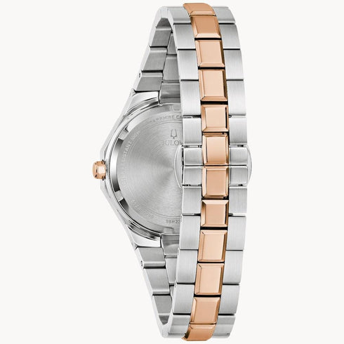 BULOVABulova 98P235 Women's Watch – Two - Tone Steel, MOP Dial, Diamond Markers, 100m WRWATCHESEcecile