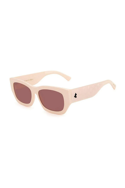 Jimmy Choo CAMI/S SZJ-4S Women's Sunglasses - 56mm, Ivory Frame with Burgundy Lenses
