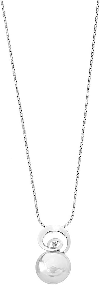 Majorica 12165.01.2.000.010.1 Necklace – 925 Silver, White Pearl Pendant