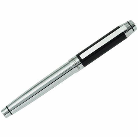 Cerruti 1881 Heritage Stylo Plume Noir - NST0592, Design Métallique Elégant