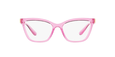 Dolce & Gabbana DG5076 1912 M 53 Lunettes œil de chat pour femme - monture rose laiteux