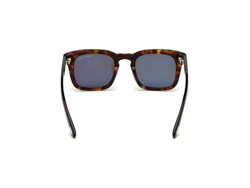 TOM FORDTom Ford DAX FT0751 - S 52N Men's Square Sunglasses – 48 mm Dark Havana Acetate Frame, Green Lenses, UV400EYEWEAREcecile