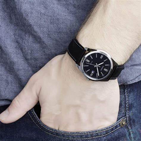 CASIO & VINTAGECasio MTP - 1302PL - 1AVEF Men's Analog Watch – Black Dial with Genuine Leather StrapWATCHESEcecile
