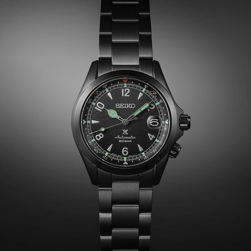 Seiko Prospex SPB337J1 'Black Series Night' Alpinist Edición Limitada - Acero inoxidable, Esfera negra