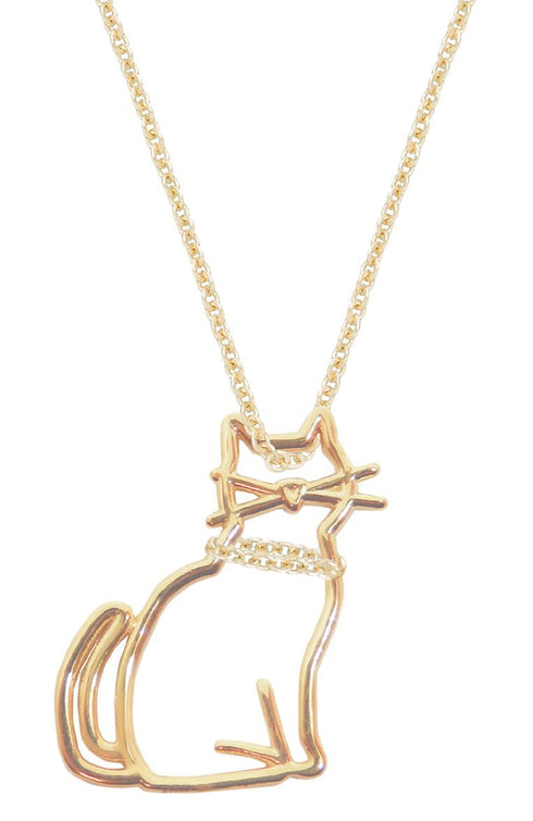 ALIITAALIITA MIAU Necklace NRPU420000YG09K – 9K Yellow Gold, Cat Motif, 45cmBIJOUXEcecile