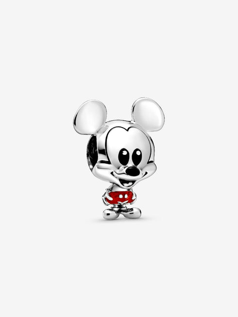 PANDORAPandora 798905C01 Disney Mickey Mouse Charm – Sterling Silver, Red EnamelBIJOUXEcecile