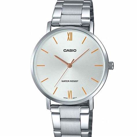 CASIO & VINTAGECasio LTP - VT01D - 7BUDF Women's Stainless Steel Watch – Silver DialWATCHESEcecile