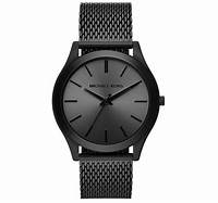Michael Kors MK1085SET Set de regalo de reloj y tarjetero Runway Slim en tono negro para hombre