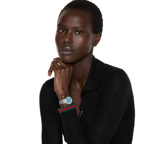 Gucci G-Timeless YA1265068 29 mm Blue Dial, Diamonds – Stainless Steel