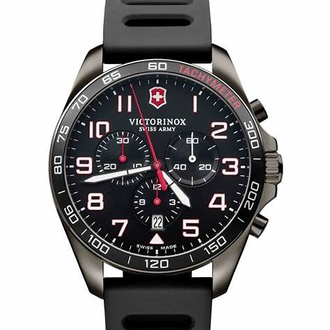VICTORINOXVictorinox Fieldforce Sport Chrono Men's Watch V241889 – Black Dial, Black Rubber StrapWATCHESEcecile