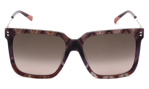 Missoni MIS 0107/S Women's Sunglasses - 57mm, Patterned Pink Violet Frame with Brown Gradient Lenses