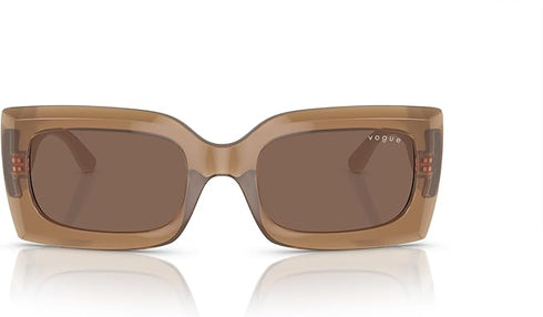 Vogue VO5526S Occhiali da sole da donna - Montatura rettangolare in nylon da 52 mm, lenti sfumate, diverse opzioni di colore